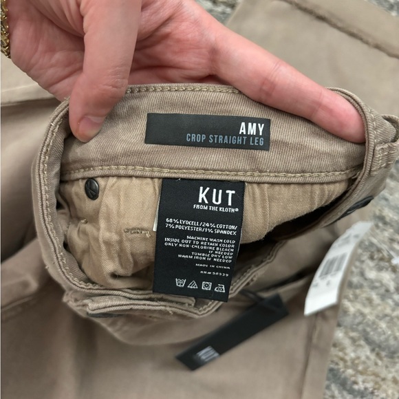 KUT From The Kloth Amy Cropped Straight Leg Jeans Sz 12 NWT | KUT Straight Jean- - Picture 7 of 14